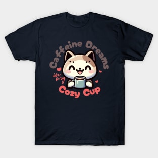 Caffeine Dreams Cat Delight T-Shirt